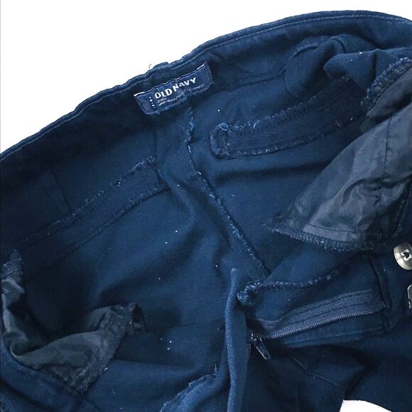 Old Navy Long Pixie Pants In the Navy Blue Red Stripe 8 Mid - Picture 15 of 15